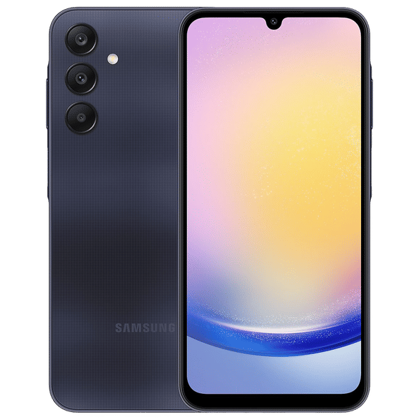 Samsung Galaxy A25 5G　❎4 Buy SAMSUNG Galaxy A25 5G (8GB RAM, 128GB, Blue Black) Online - Croma